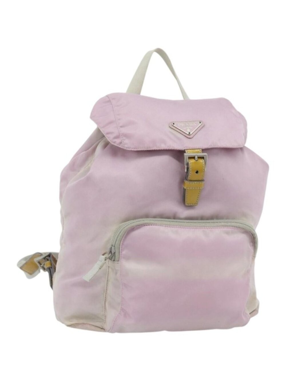 PRADA Backpack Nylon Pink Silver
